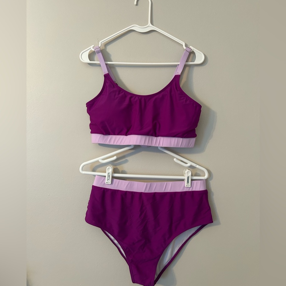 Purple and Lavender Bikini Set